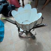 Portavaso fatto a mano più vaso