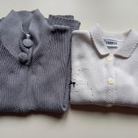 2 cardigan in cotone 4-5 anni