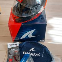 casco moto nuovo xs shark carbon skin