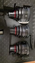 Set 3 Obiettivi CINE XEEN (24mm, 50mm, 85mm) - mft