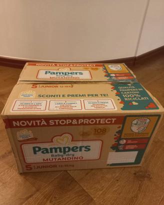 108 Mutandino Pampers Baby Dry taglia 5