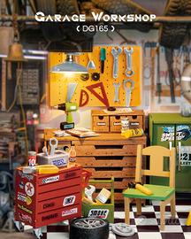 Garage Officina Miniatura Kit Fai da Te Costruzion