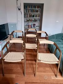 Set di 6 sedie Derile Kave Home – finitura noce