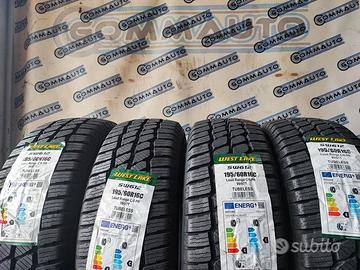 4 pneumatici nuovi 195 60 16 c westlike invernali