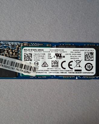 SSD M.2 NVMe 512GB Toshiba XG5 (formato 2280)