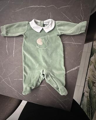 Tutina ciniglia neonato tg 1 mese