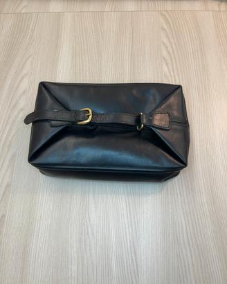 Beauty Case Gucci Vintage Pelle Nera - 1980