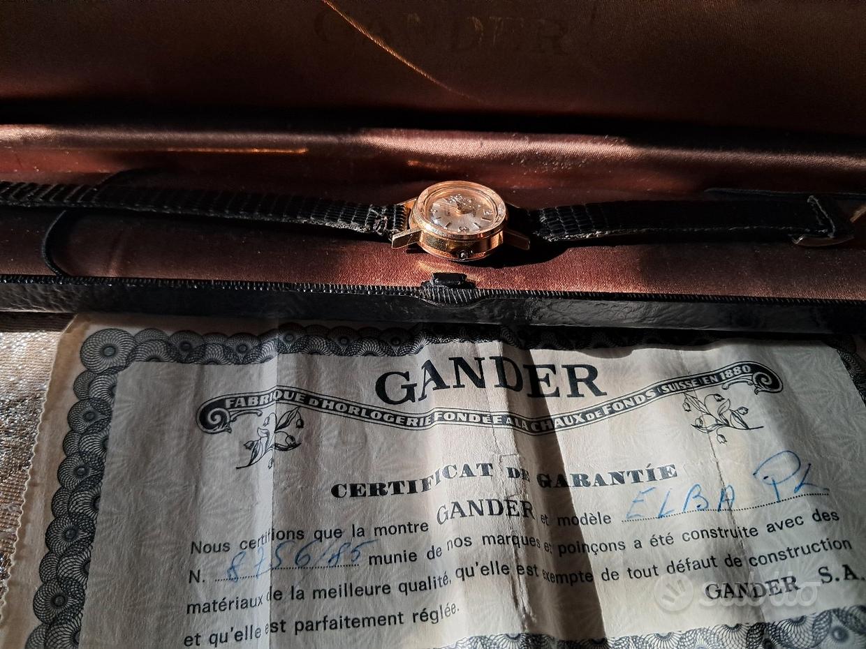 Montre De Poche Vintage Gander 'Monachella' Mécanique Manuel 1970 - Pour Femme - Neuf Avec Étiquettes