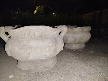 vasi da giardino in cemento 