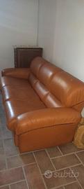 Divano in pelle vintage