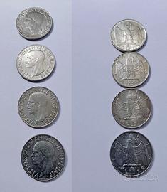 14 monete 1 -2 Lire 50 e 20 cent. 1940/1943