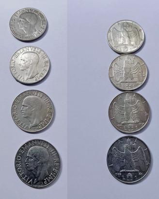 14 monete 1 -2 Lire 50 e 20 cent. 1940/1943