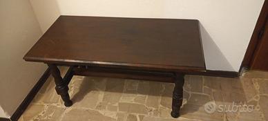 Tavolino in legno massello stile rustico