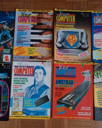 Lotto 8 Riviste UK YOUR COMPUTER (1984-1985) Retro