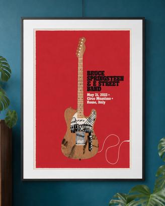 Poster "Bruce Springsteen" Live in Roma 21/05/2023