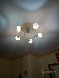 lampadario a 5 sfera 