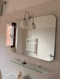 Specchio bagno con applique