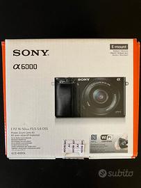 Sony alpha 6000 (Scatola e componenti originali)