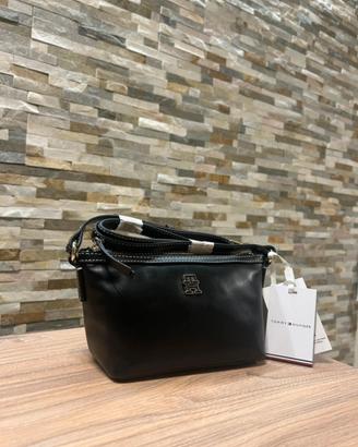 Borsa a spalla in pelle Tommy Hilfigher