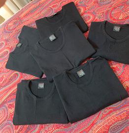 Set maglie intime nere in cotone “Luca uomo”