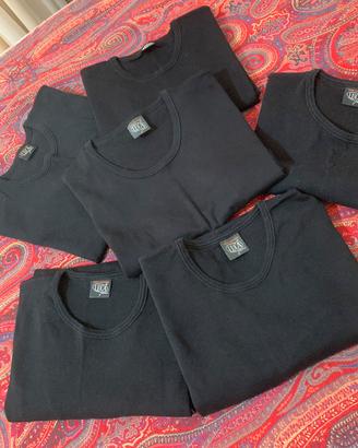 Set maglie intime nere in cotone “Luca uomo”