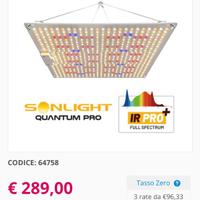 Lampada led sonlight quantum pro 200w