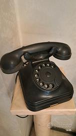 ANTICO TELEFONO NERO BACHELITE ANNI 50 AUTENTICO 