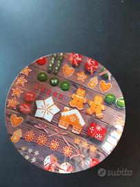 ALZATINA IN VETRO O&N MERRY CHRISTMAS