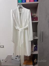 Abito da Cerimonia Max Mara Bianco Avorio, Frange
