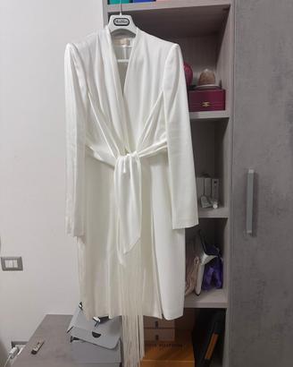 Abito da Cerimonia Max Mara Bianco Avorio, Frange