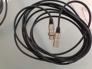 due cavi 5 metri cannon 