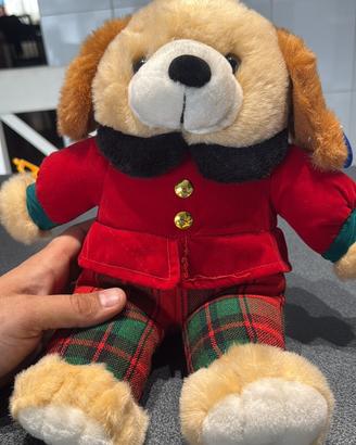 Cane Peluche Natalizio Vintage 1994