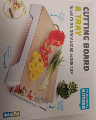 Tagliere in legno 2 in 1 nuovo