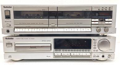 lettore cd Technics SL-PG500A e deck RS-T55R