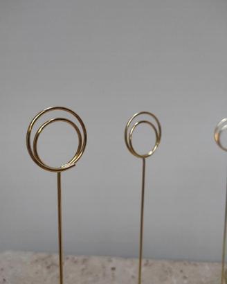Segnatavolo segnaposto matrimonio oro