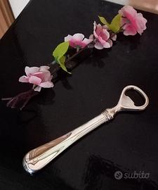 Apribottiglie stile inglese vintage Silver plated 