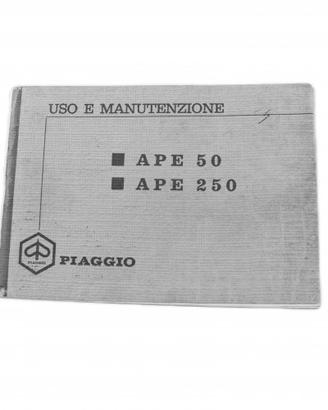 Manuale in PDF uso e manutenzione Ape 50 250 TL1 T