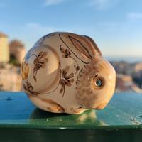 Coniglio Paffuto ceramica firmato