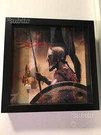 Lego cornice display 300 Leonida minifigures nuova