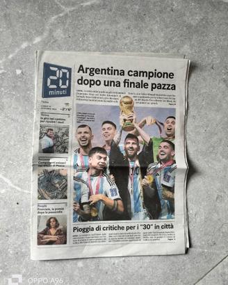 20 Minuti Ticino 19/12/2022 Argentina Campione