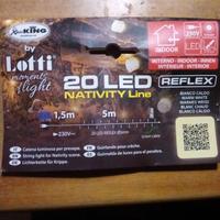 Luci natalizie presepe
