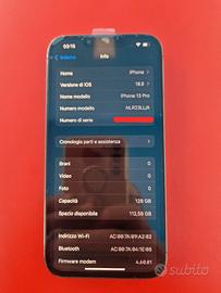 iPhone 13 Pro 128GB Grafite – Perfette condizioni