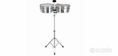 Coppia di Timbales Millennium 14" e 15" + cowbell
