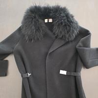 maglia giacca falconeri con pelliccia staccabile