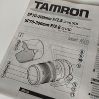 Tamron  AF 70-200 f2.8 di VC USD manuale istruzion