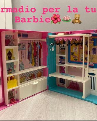 Cabina armadio e macchina Barbie