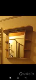 Specchio contenitore bagno