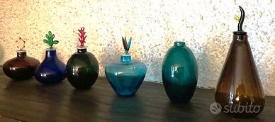 6 Vasi Venini Monofiore collezione completa