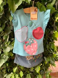 T/Shirt e pantagonna 12 mesi bimba