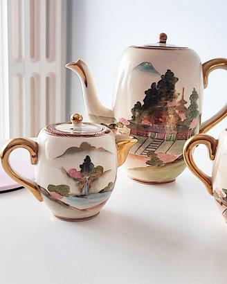 Servizio Porcellana Giapponese Satsuma "Kyōzan" 
